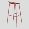 Glacier Exhibition Minimalist Bar Stool 3D Model