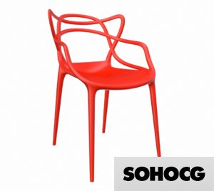 Masters Chair Philippe Starck Kartell 3D Model