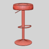 Tulip Exhibition Stool 3D Model