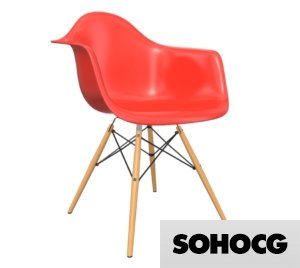 Eames DAW Eiffel Chair 3D Model