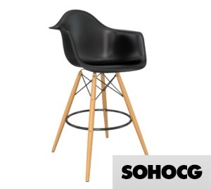 Eames DAW Eiffel Stool 3D Model