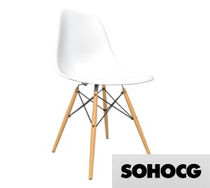 Eames DSW Eiffel Chair 3D Model