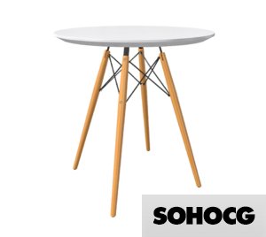 Eames DSW Eiffel Table 3D Model