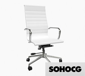 High Back Eames Style Office Chair 3D Model