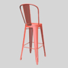 Tolix Stool High Backrest 3D Model