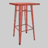 Tolix Style Industrial Poseur Table 3D Model