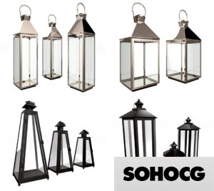 Candle Lantern 3D Model Collection For Weddings & Events