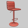 Ascot Adjustable Height Swivel Bar Stool 3D Model