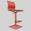 Charlie Adjustable Height Swivel Bar Stool 3D Model