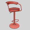 Harrogate Adjustable Height Swivel Bar Stool 3D Model