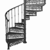 Cast Iron Victorian Spiral Staircase 3D Model