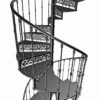 Cast Iron Victorian Spiral Staircase 3D Model