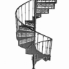 Cast Iron Victorian Spiral Staircase 3D Model