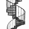 Cast Iron Victorian Spiral Staircase 3D Model