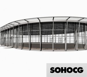 30x20m Losberger De Boer Panorama Dome Event Space 3D Model