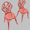 Nassau Cast Aluminum Outdoor Bistro Chair 3D Model