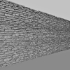 Stone Wall 3D Model Stacked Sandstone Drywall