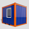 10ft Mobile Portable Office Container Cabin 3D Model Temporary Workspace